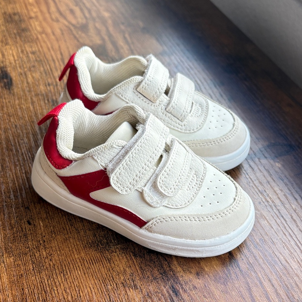 H&M Kids Sneakers in Cream and Red